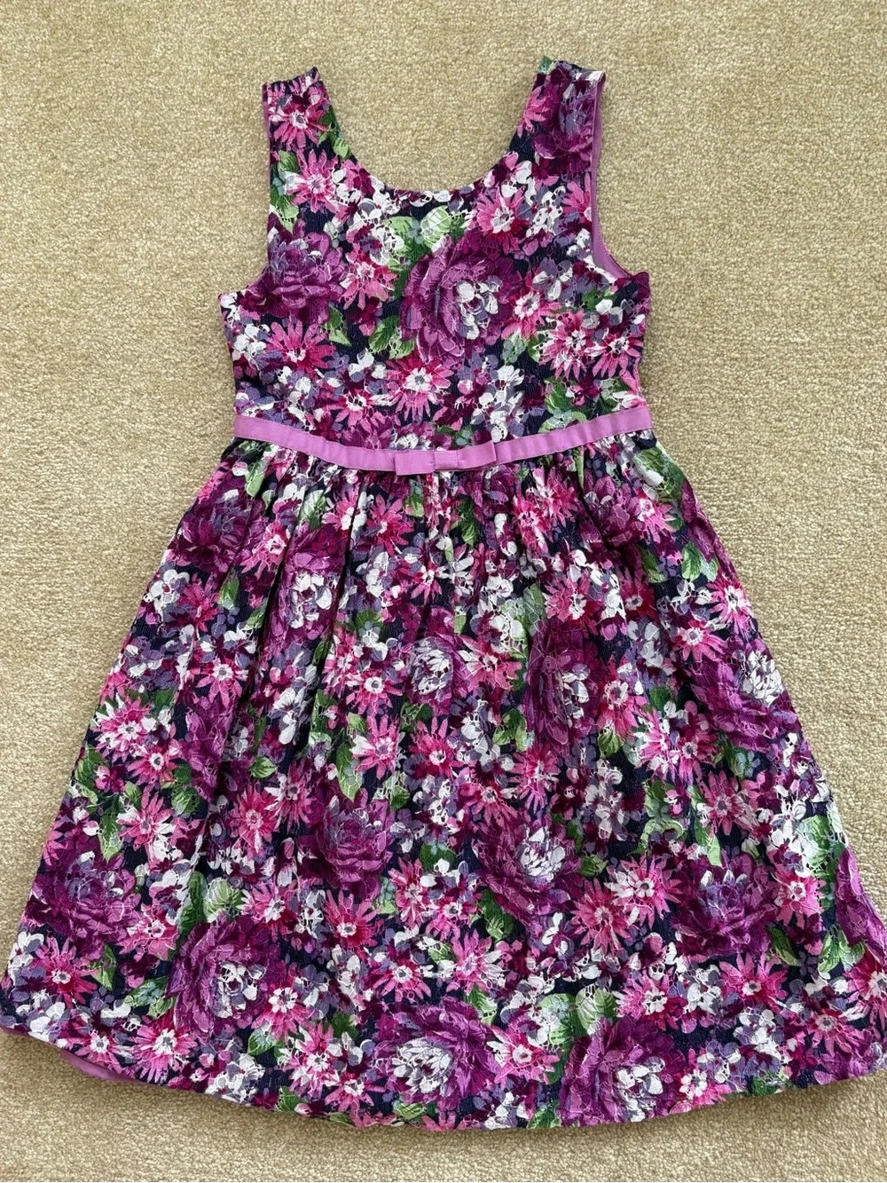 GYMBOREE Girls Floral Party Dress Purple Size 10